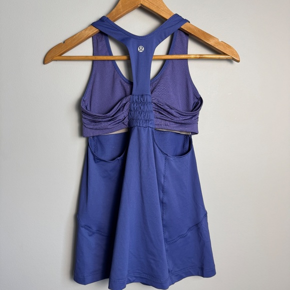 Lululemon Turbo Tank Women's Athletic Workout Top Purple 4 Activewear Running - Picture 5 of 12